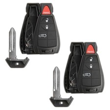 2 Key Fob Remote 4b Shell Case Replacement for Jeep Dodge Chrysler IYZ-C01C