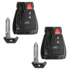 2 Key Fob Remote 4b Shell Case Replacement for Jeep Dodge Chrysler IYZ-C01C