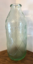 Vintage Dr. Pepper 6 Oz. Green Glass Grenade ...