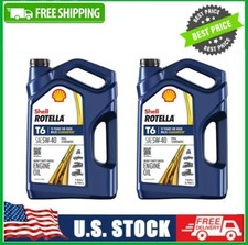 2 Pack Shell Rotella T6 Full Synthetic 5W-40 Diesel Engine Oil, 1 Gal Pk 26.39 per gallon