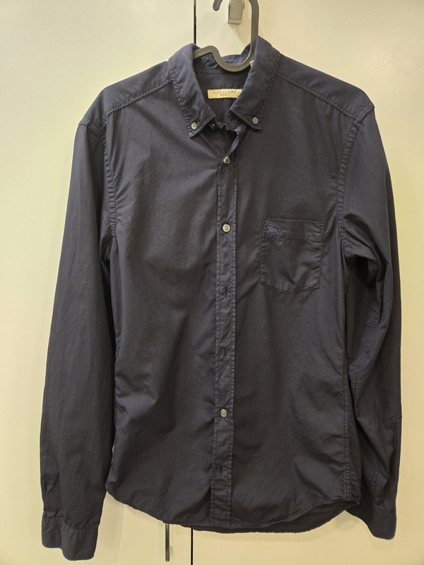 Burberry Brit Men's Dress Shirt Navy Size XS