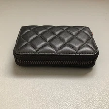 Genuine Leather Zipper Wallet Credit Card Holder Coin Purse Women Outdoor Pouch