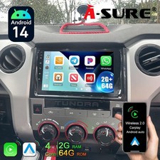 64GB Android 14 For Toyota Tundra 2014-2021 Car Stereo Radio WIFI BT CarPlay GPS