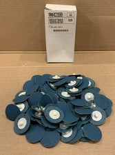 Box of 100  Sandpaper 2" Sanding Disc TR Quick Change Roloc Zirc 80 Grit