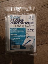 Expandable Floss Organizing System Bag-It 36 Bag Pack 3.5" X 5" With 1" Ring By