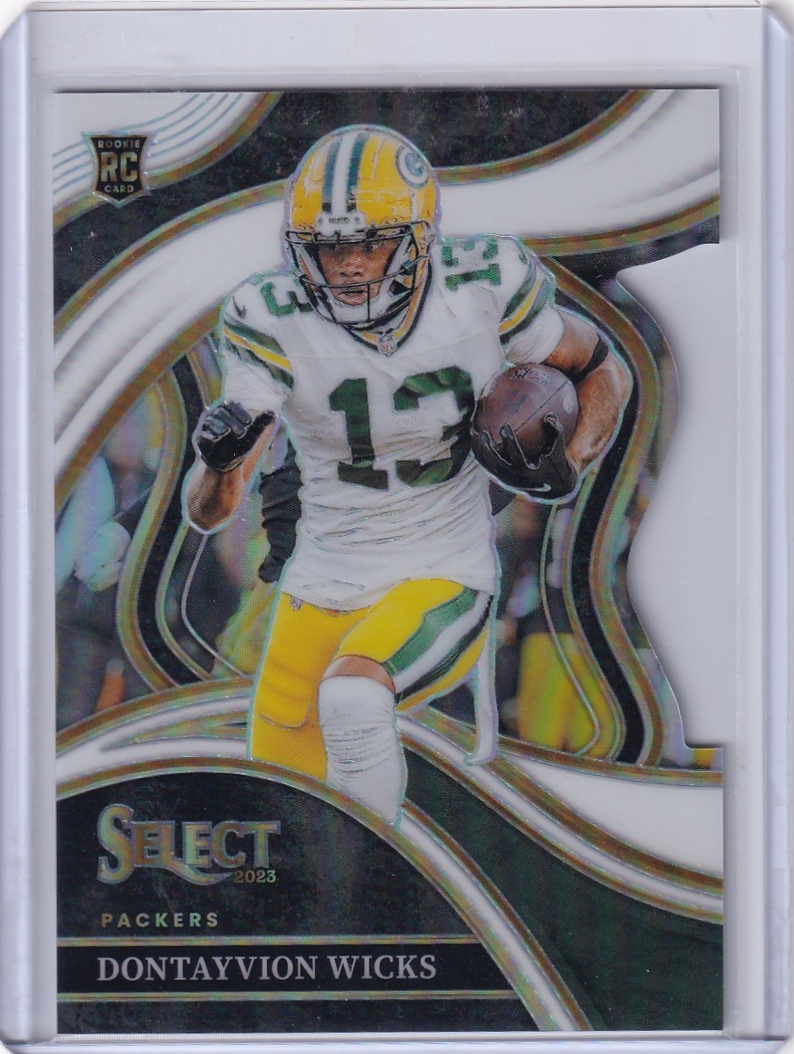 2023 Panini Select Football #271 White Die-Cut Club Prizm DONTAYVION WICKS /199