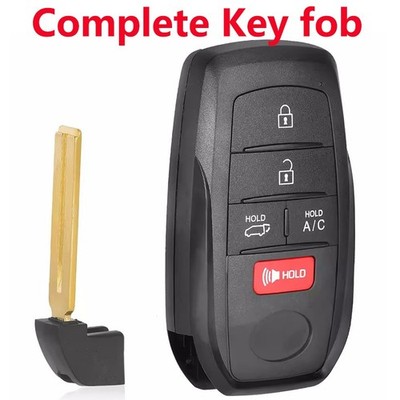 4-Button Smart Remote Key For 2023 2024 Toyota BZ4X / PN: 8990H-42520 HYQ14FBX