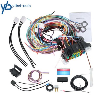 For Chevy Ford Hotrods Universal X-long Wires 21 Circuit Wiring Harness 12 V