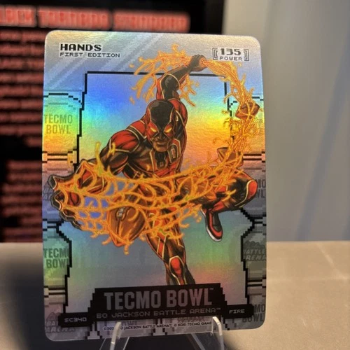 2026 Bo Jackson Battle Arena Tecmo Bowl Hands Silver Coinflip Fire