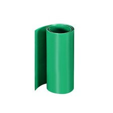PVC Heat Shrink Tube 110mm Flat Width Wrap for Dual Layer 1 Meter Green