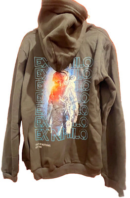 Ex Nihilo Black Spaced Out Hoodie, Astronaut, NEW, Size Medium, B30