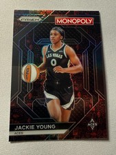 2024 WNBA Monopoly Prizm - Jackie Young #WNBA15 Red Icons Parallel