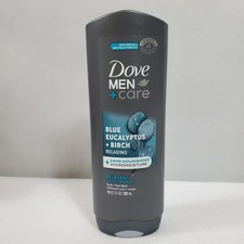 Dove Men Care Blue Eucalyptus Birch Relaxing Body Face Wash 18oz Micromoisture