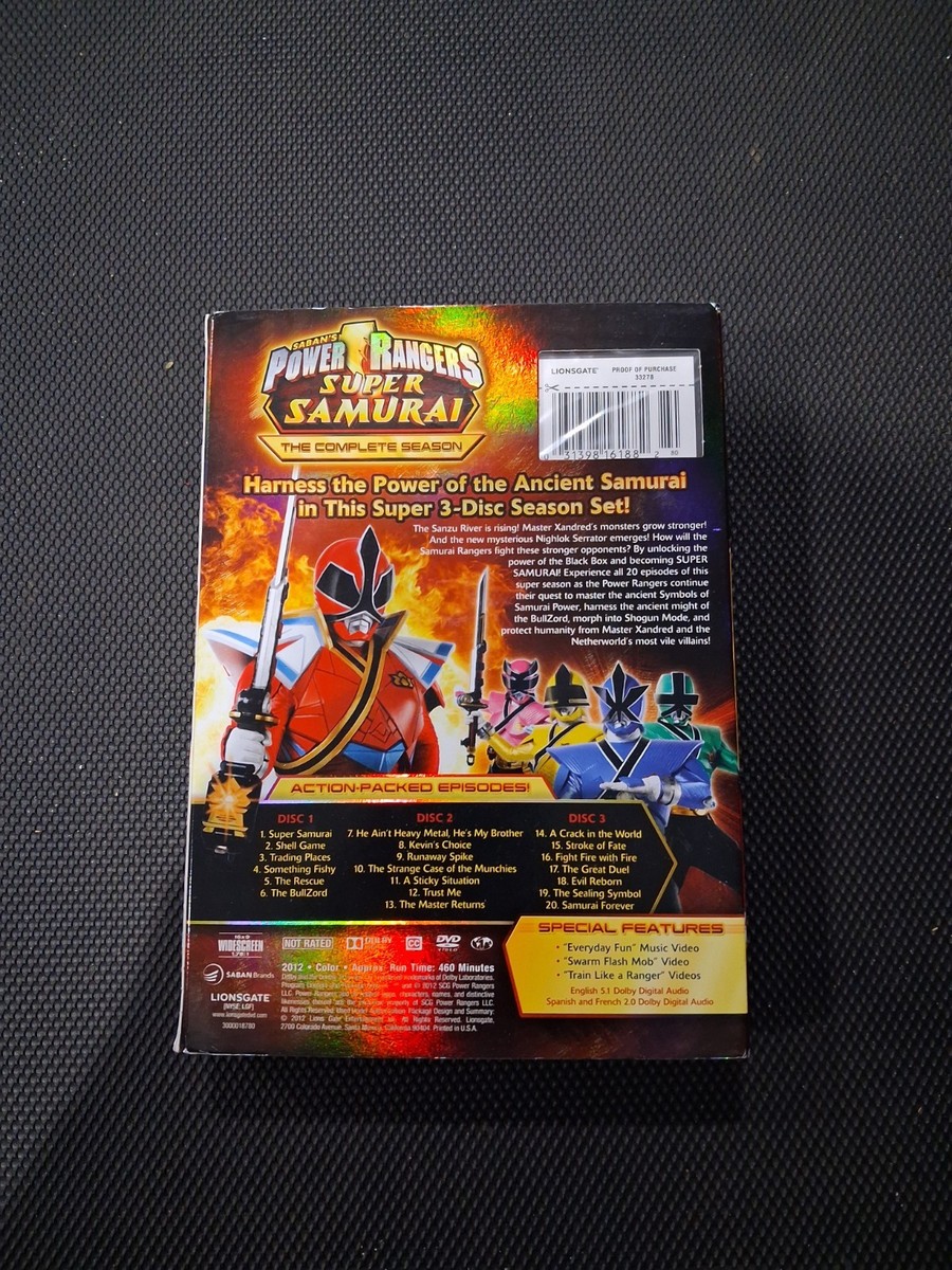 Power Rangers Super Samurai: The Complete Season (DVD, 2012