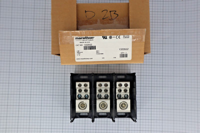 *New in Box* Marathon 1333552 Terminal Block 3 Pole pass through