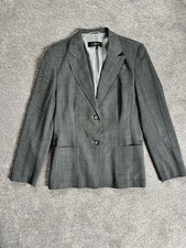 Chicker Blazer Damen  Grau Fischgrät Viskose/Wolle Gr. 36