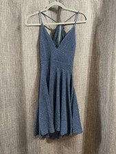 Windsor Shine Bright Skater Blue Dress Size Large