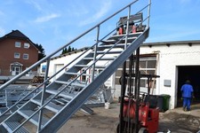 Stahltreppe, Gartentreppe Vollverzinkt 3,0m Herstellung auf Maß möglich.