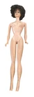 Vintage 60’s Mattel Brunette Bubble Cut Barbie Doll Straight Leg Red Lips & Nail