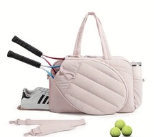 BAGSMART Tennis Gym Bag for Women, Tennis Bag Holds 2 Rackets with Shoe Compartm