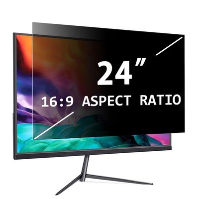PYS abnehmbarer Computer Sichtschutz 24 Zoll 16:9 (1er Pack), schwarz 