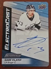 23-24 UD Engrained Hockey Electro Cast Auto EC-43 Gabe Vilardi