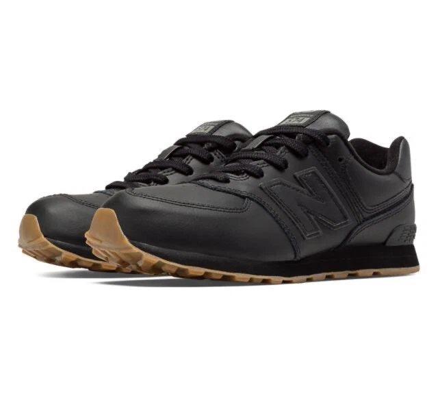 Escoger Alienación Derecho NEW BALANCE 574 Series KL574G9G Black/Gum Sneaker Youth Women Shoes 6.5 US  | eBay