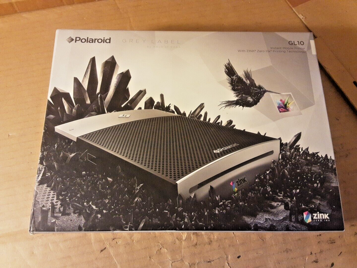 Polaroid GL10 Instant Mobile Printer 3x4in Zink Technology PSU