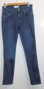 JAMES JEANS  Twiggy Ankle Skinny Stretch SZ 28 Dark Wash Back Bottom Zipper