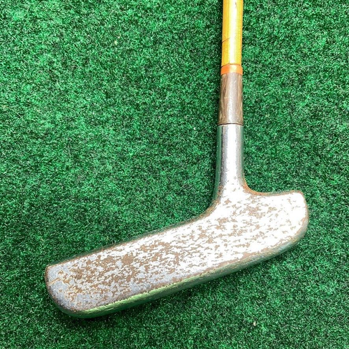 Spalding Cash-In Putter 34.5" plastic coated steel shaft leather long grip RH - Picture 2 of 14