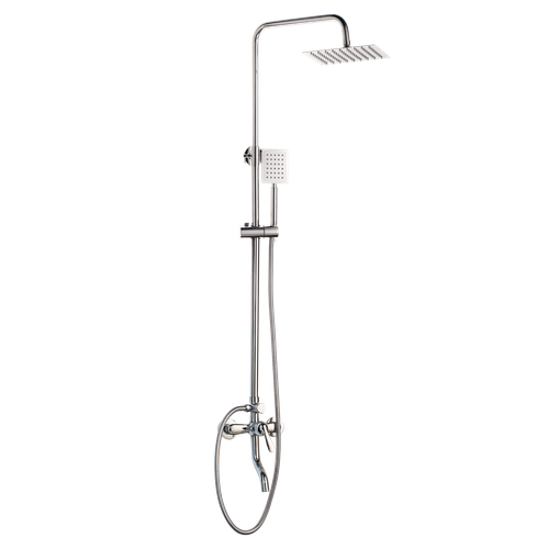 US Chrome 8" Rain Shower Head 3-Way Mixer Valve Handheld Spray Shower Faucet Set - Picture 10 of 10