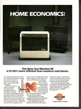 Vintage advertising print ad House heater Kero-Sun Monitor 20 Home Economics ad