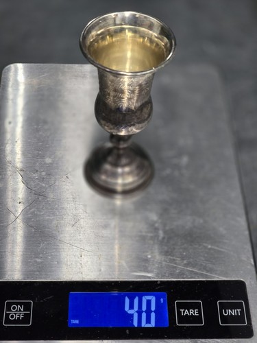 Torre delle Spezie Sterling Ebraico + 2 Tazze Kiddush Judaica Israele Argento 141 G. - Foto 19 di 24