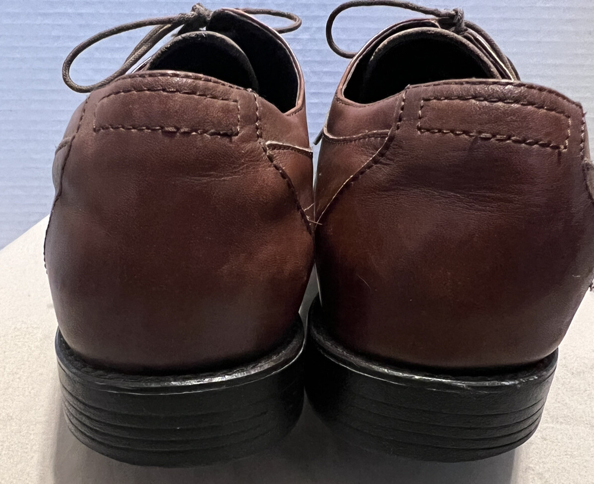 SAOLA Scarpe Johnston Murphy uomo 10 5 M MXC4 sistema impermeabile marrone pelle di pecora punta cappuccio