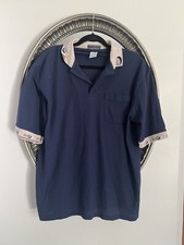 Hilton Vintage Bowling Polo Size XL Blue Polo Shirt
