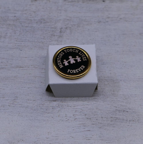 Vintage “Mentors Touch Lives Forever” Enamel Lapel Pin bx - Picture 3 of 5
