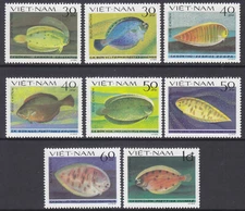 Vietnam 1982 (1272-1279) Fish