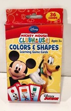 Disney Card Games Mickey Mouse Colors and Shapes learning cards