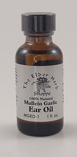 Mullein Garlic Ear Oil 1 oz - Inflammation Pain Relief -All Natural No Additives