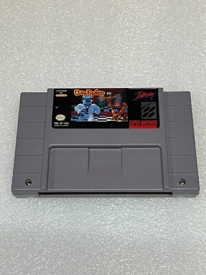 1993 Super Nintendo Clay Fighter SNES Tested Working
