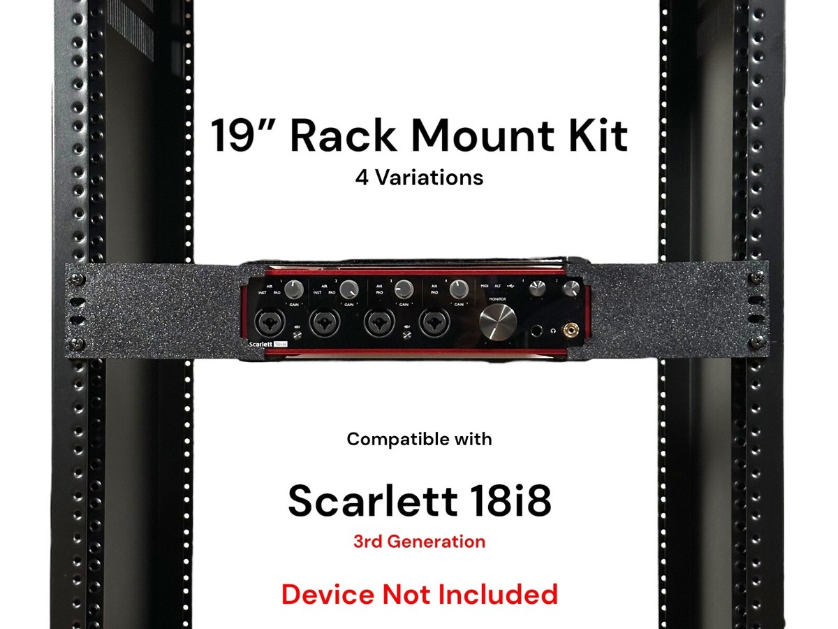 Rack Mount Kit for 18i8 2nd Gen Audio Interface 19” Rack 1.5U 4
