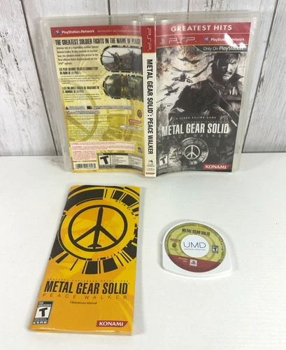 Metal Gear Solid Peace Walker PSP Greatest Hits  Complete Tested SAME DAY SHIP