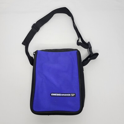 Nintendo Game Boy Advance SP Blue Travel Carrying Case Bag