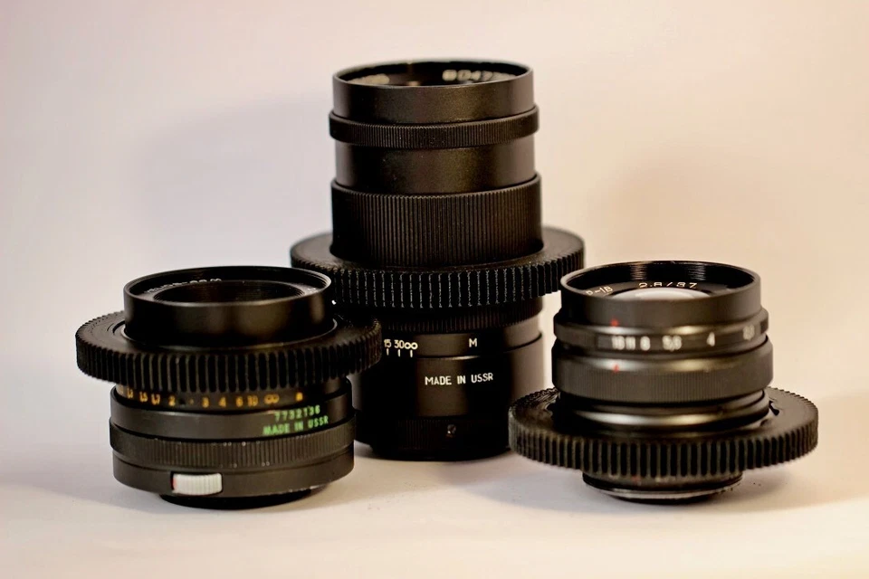 Helios 44M 58mm Mir-1B 37mm Jupiter-37A 135mm Cine mod lens Canon EF mount / Set - Image 4 of 4
