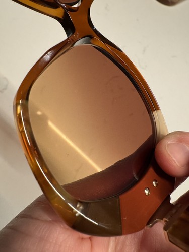 CHLOE Gold Patchwork Oversized Venus CE743S Blonde Havana Sunglasses Italy NEW - Picture 24 of 24