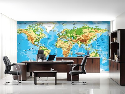 3D Color Map ZHUA8468 Wallpaper Wall Murals Removable Self-adhesive Ann 24