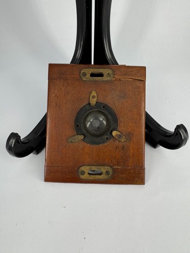 Antique wooden lens for antique camera 5" x 4" x 2"(EL)