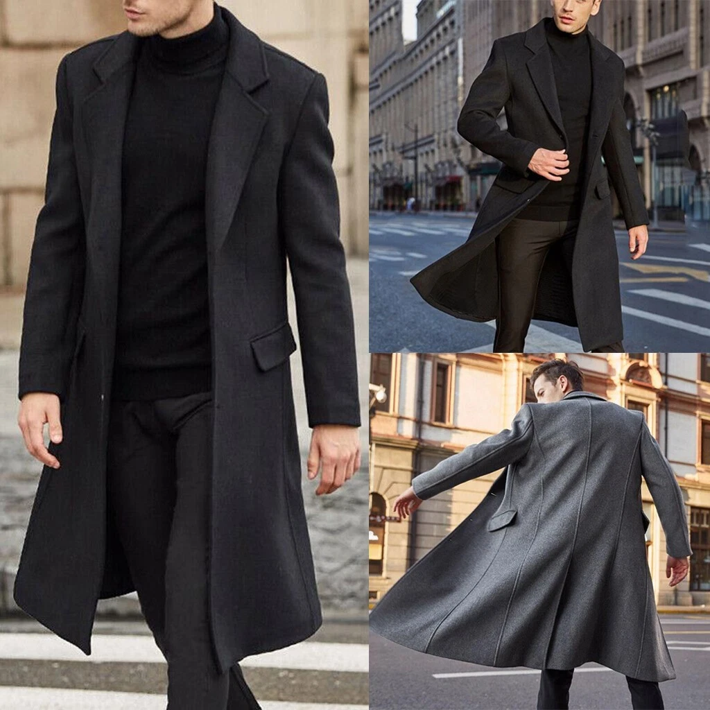 Mens wool hotsell overcoat uk
