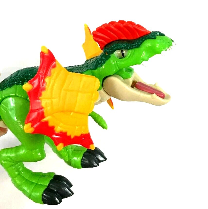 Imaginext jurassic world dilophosaurus & sale agent