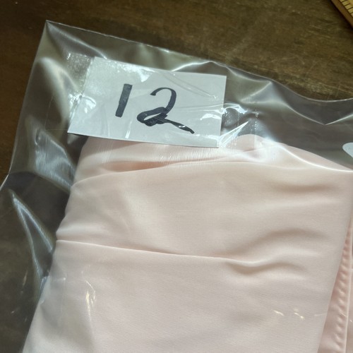 Vintage Shadowline Pink Semi-Sheer Nylon Lace Trim Bed Jacket Medium - Picture 10 of 10